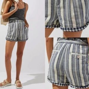 Never worn Anthropologie Pilcro Everyday striped shorts in blue motif